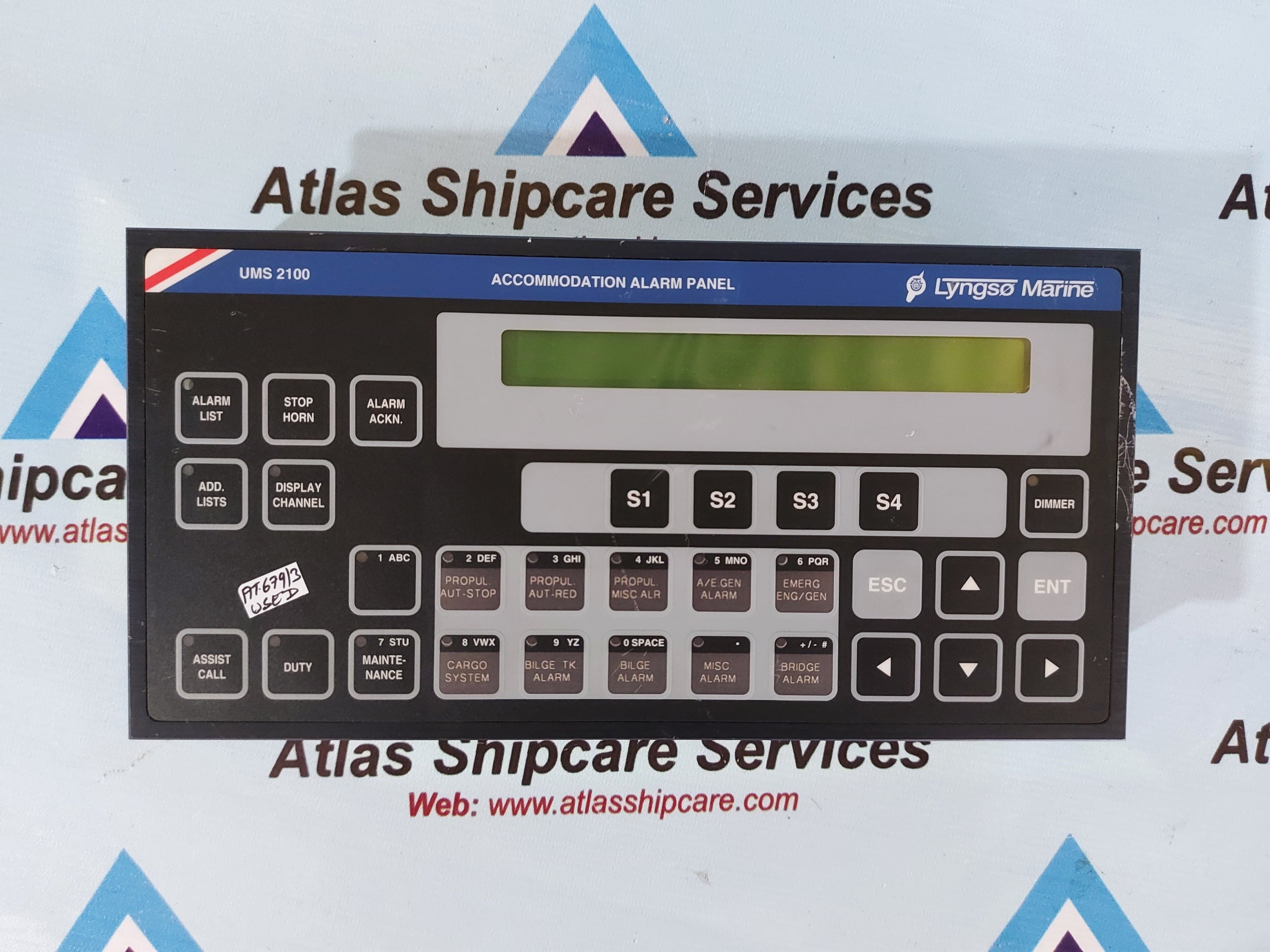 LYNGSO MARINE UMS 2100 ACCOMMODATION ALARM PANEL P/N 962005200